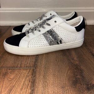 Vintage Havana BRYNLE Snakeskin GLITTER Striped LOW TOP Sneakers WOMEN’S Size 8